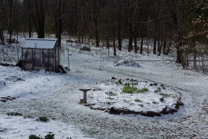 Spring snow is becoming common in Colton, NY - April 24, 2015 by Mary G. Holland