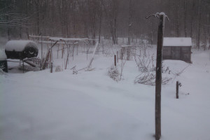 Spring snow is becoming common in Colton, NY - April 4, 2015
